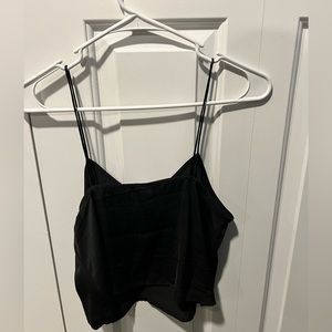 BP. Black Cropped Tank Top